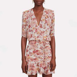 sold  VERONICA BEARD Dakota Floral Mini Dress 4